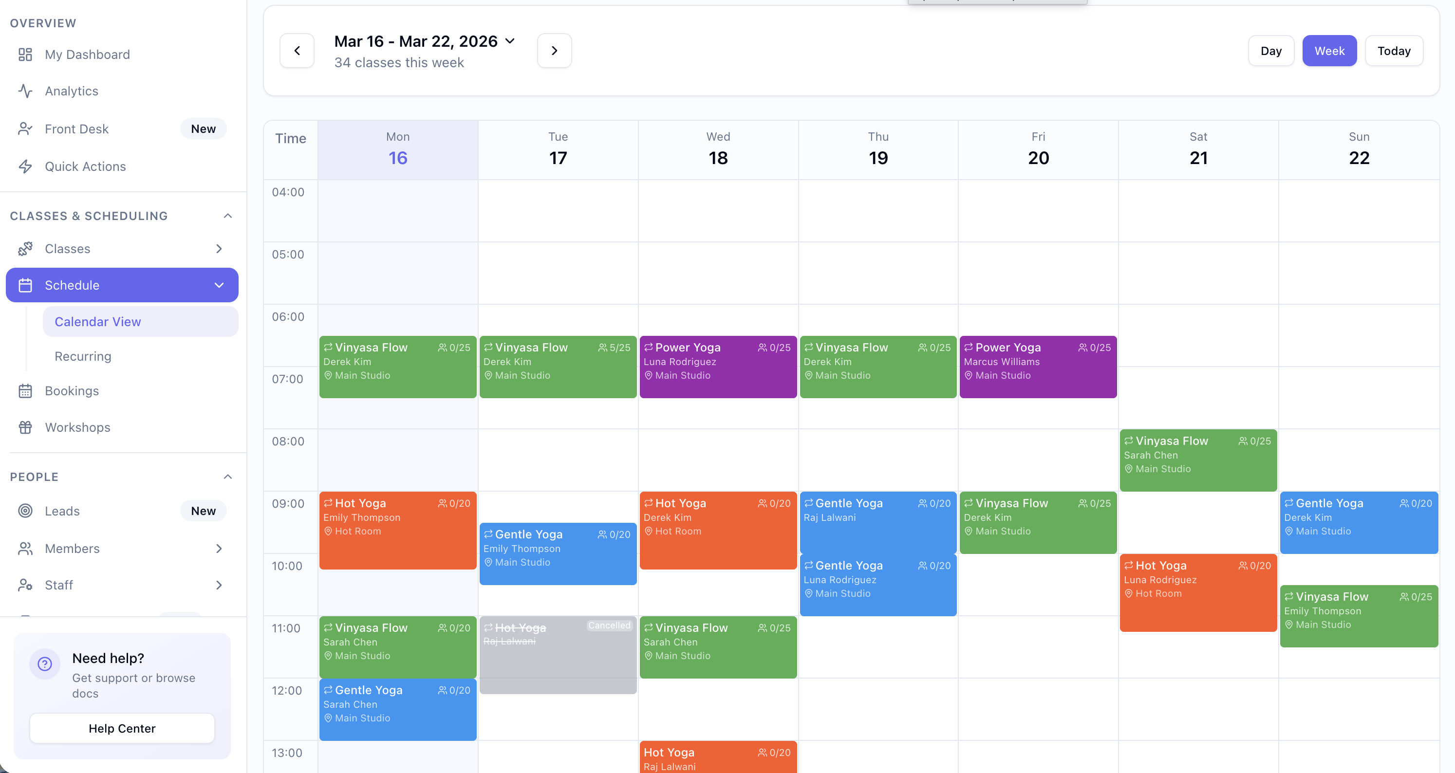 Scheduling that feels organized